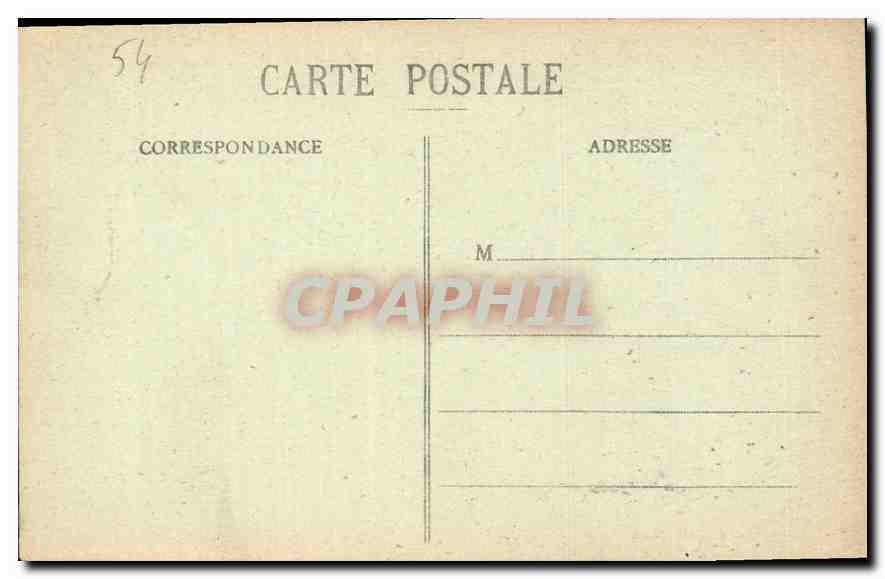 CPA Nancy Hotel de Ville XVIII siecle  — Rückseite