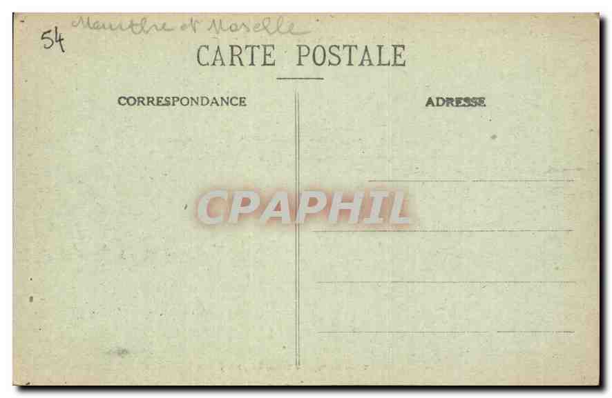 CPA Nancy Hotel de Ville XVIII siecle  — Rückseite