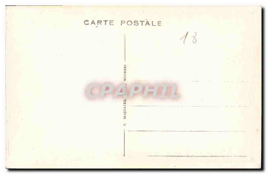 CPA Bourges Cathedrale Porte Sud  — Rückseite