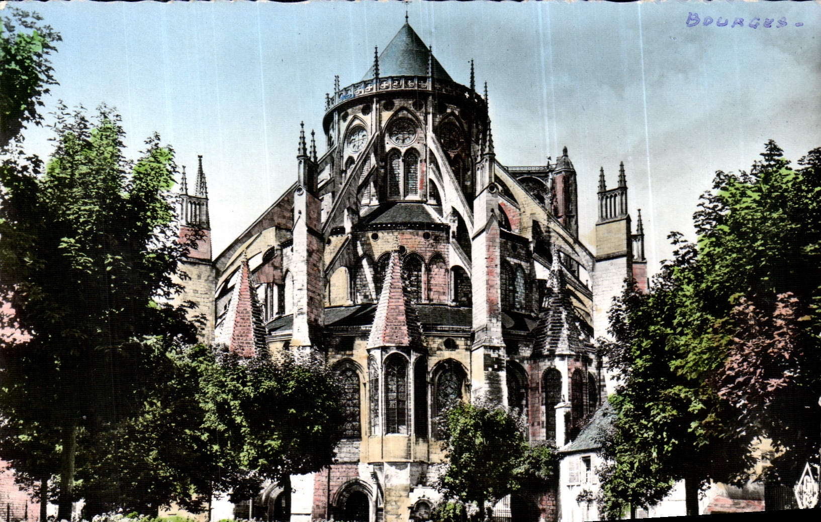 Bourges — L'abside de la Cathédrale — Éditions Géhoir, Paris