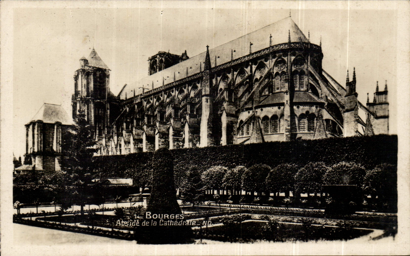 Bourges — Abside de la Cathédrale — éditeur non identifié, n° de série 18