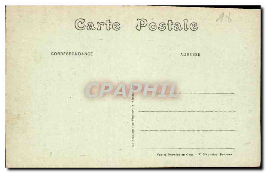 CPA Meillant Cher le Chateau cote est et chapelle  — Rückseite