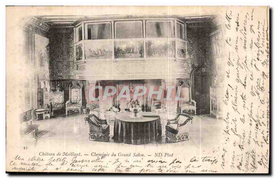 CPA Chateau de Meillant Cheminee du grand salon 