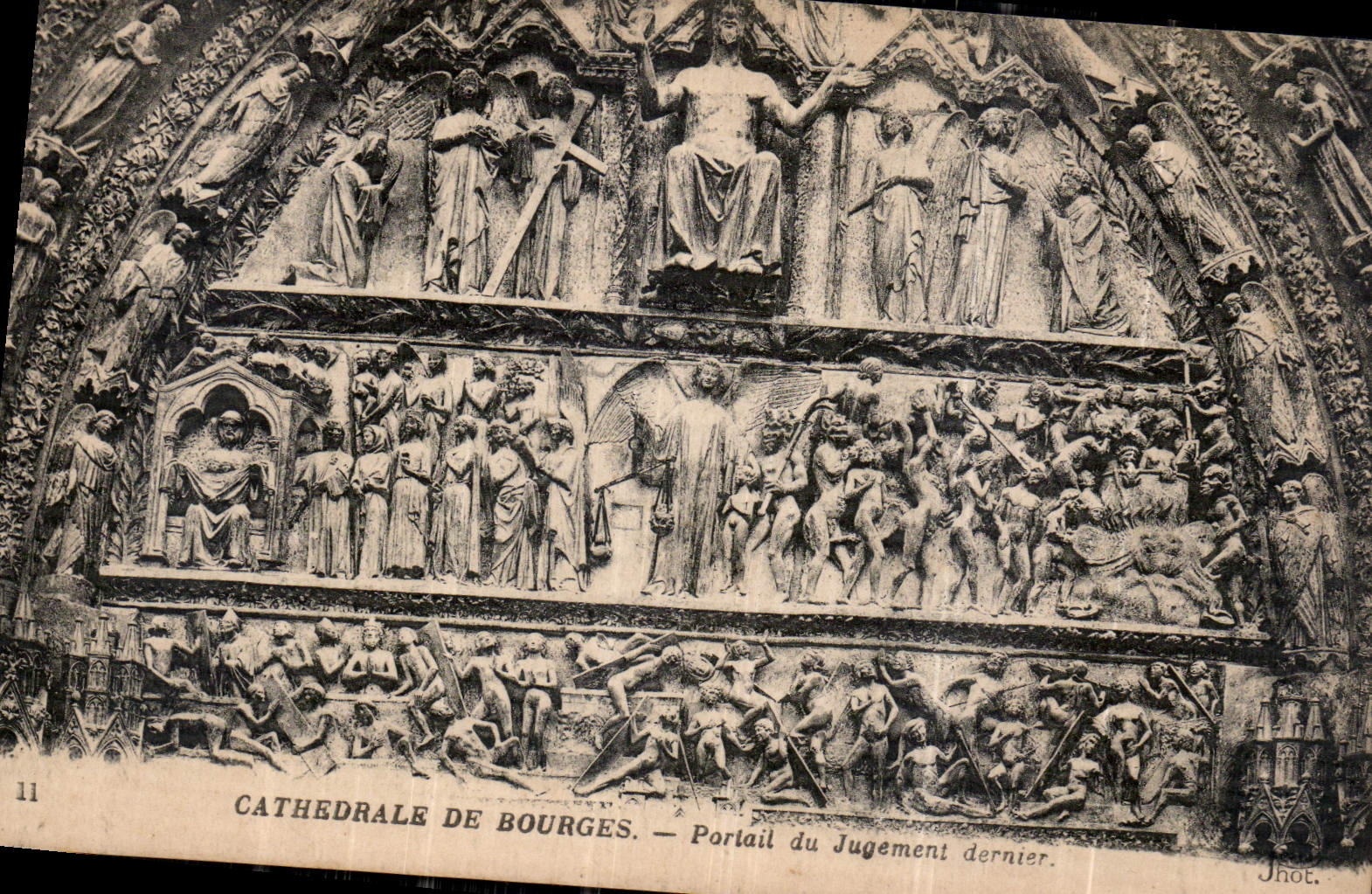 CPA Cathedrale de Bourges Portail du Jugement dernier 