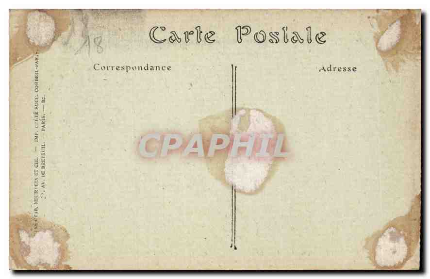 CPA Cathedrale de Bourges Portail du Jugement dernier  — Rückseite