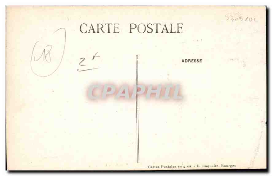 CPA Bourges Porte Sud de la Cathedrale  — Rückseite