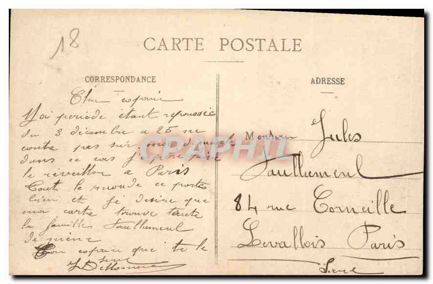 CPA Bourges la Cathedrale vue a vol d'oiseau  — Rückseite