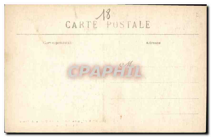 CPA Noirlac pres Saint Amand Montrond Cher les Magasins  — Verso