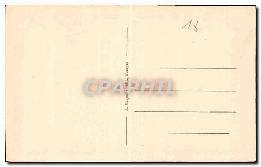 CPA Bourges Hotel Lallemant La Tourelle et Porte d'entree  — Rückseite