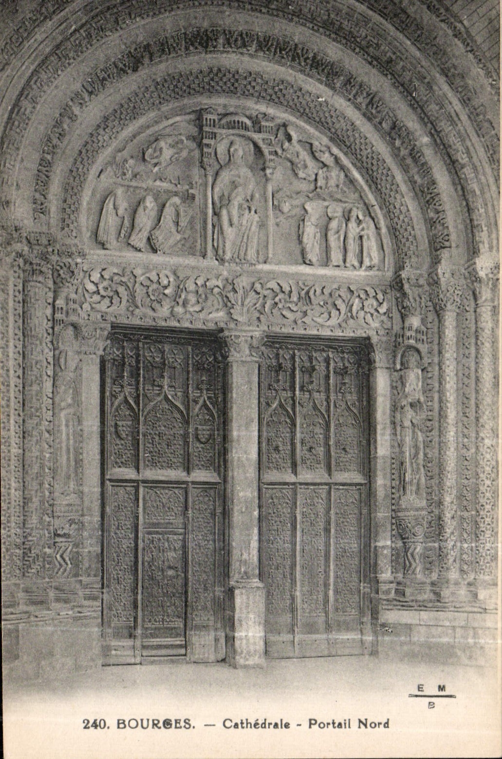 CPA Bourges Cathedrale Portail Nord 