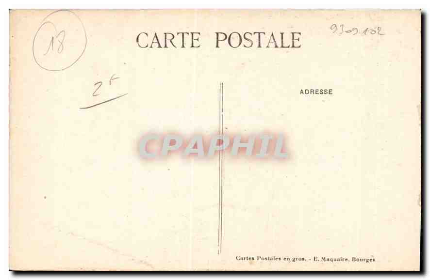 CPA Bourges Crypte de la Cathedrale Groupe de la Mise au Tombeau  — Rückseite