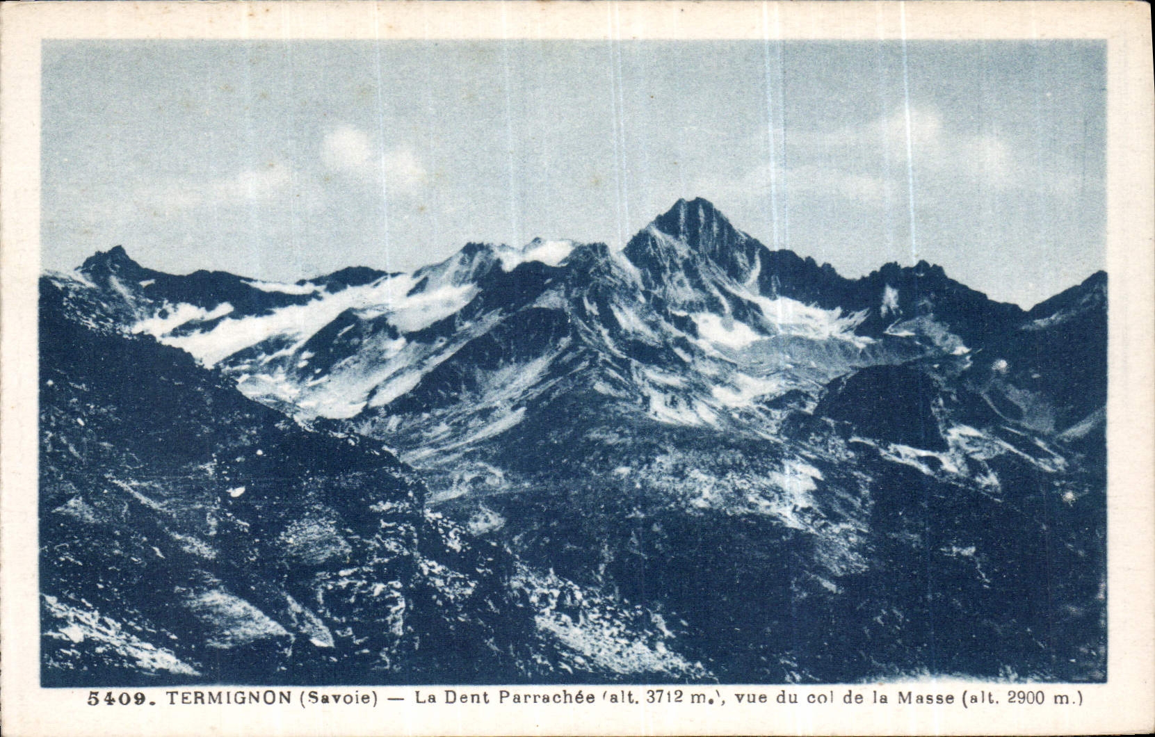 CPA Termignon Savoie La Dent Parrachee vue du col de la Masse 