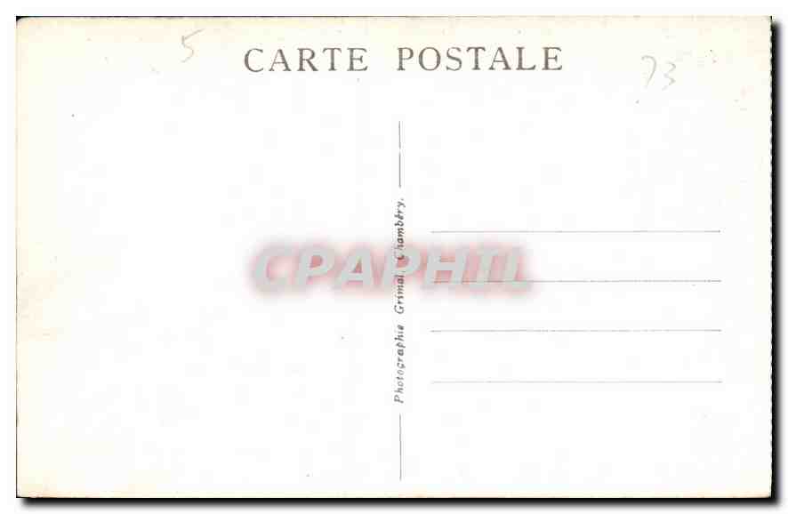 CPA Termignon Savoie La Dent Parrachee vue du col de la Masse  — Rückseite