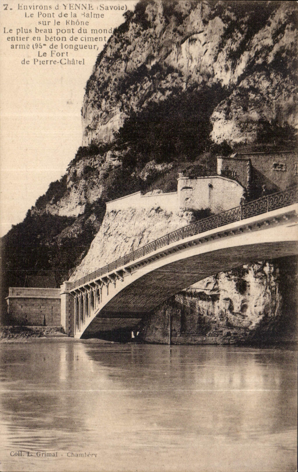 CPA Environs d'Yenne Savoie Le Pont de la Balme sur le Rhone 