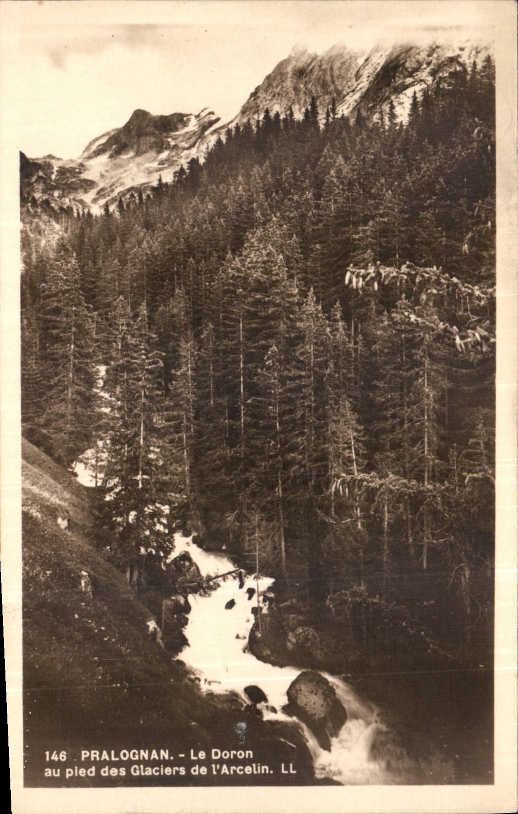 CPA Pralognan Le Doron au pied des Glaciers de l'Arcelin 