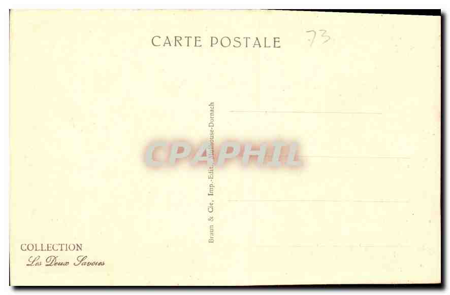 CPA Chedde La Cascade  — Back
