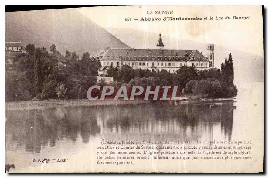 CPA La Savoie Abbaye d'Hautecombe et le Lac du Bourget 