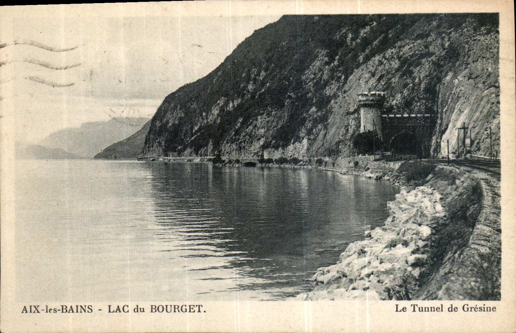 CPA Aix les Bains Lac du Bourget Le Tunnel de Gresine 