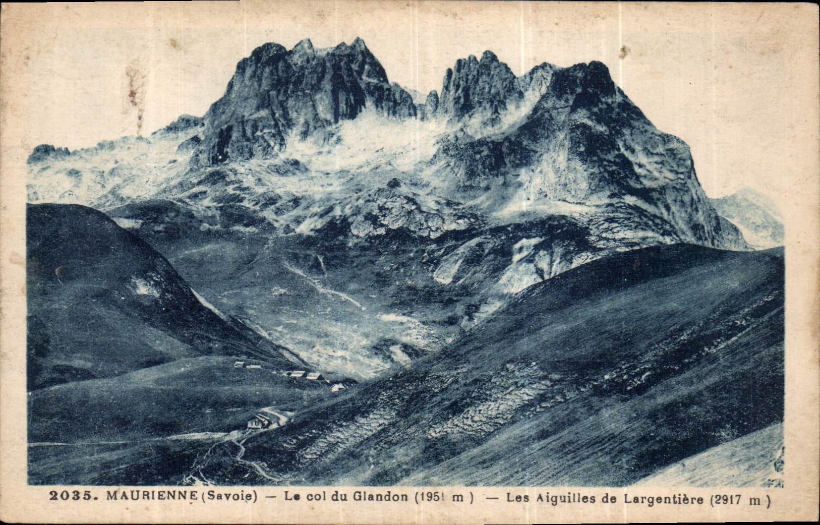 CPA Maurienne Savoie Le col du Glandon Les Aiguilles de Largentiere 