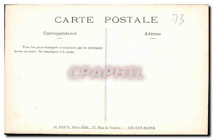 CPA Aix les Bains Abbaye d'Hautecombe Yolande Louise de Savoie  — Verso