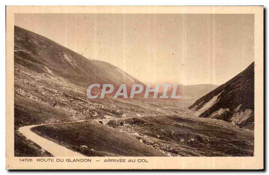 CPA Route du Glandon Arrivee au Col Les Beaux Sites de France 