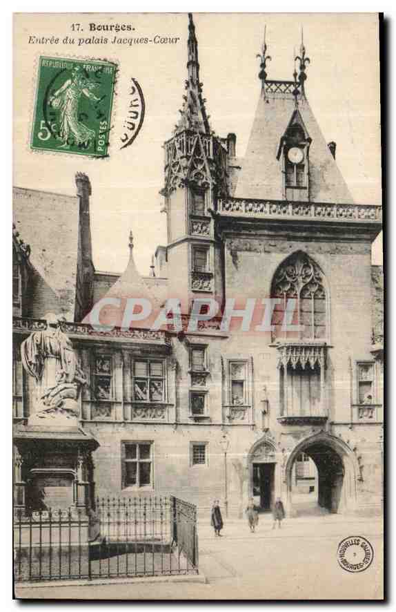 CPA Bourges Entree du palais Jacques Coeur 