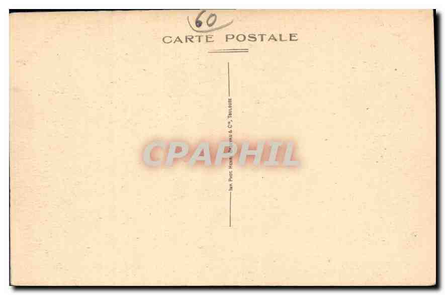 CPA Senlis Oise Ruines du Chateau Henri IV Enceinte Gallo-Romaine  — Rückseite