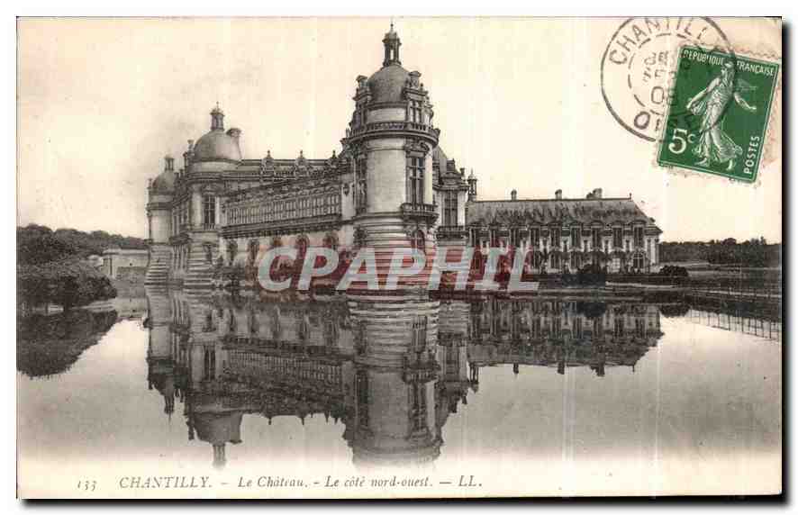 Chantilly - Le Château - Le côté nord-ouest - LL.