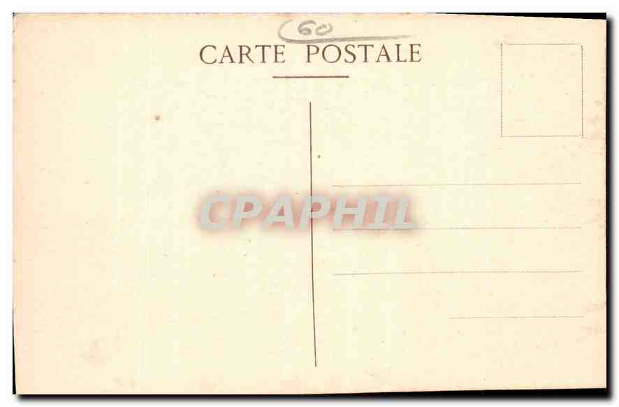 CPA Compiegne L'Hotel de Ville et l'Eglise Saint Jacques  — Verso