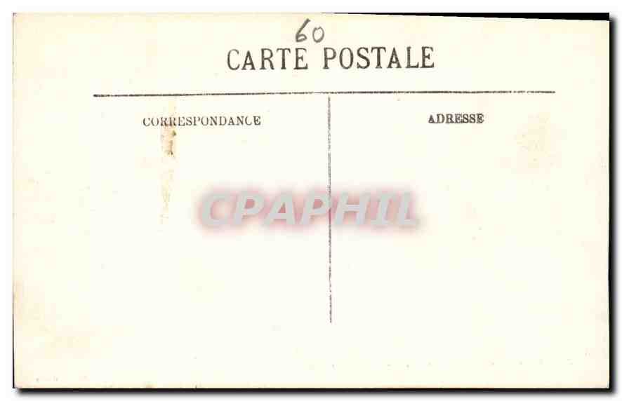 CPA Pierrefonds Le Chateau l'Etang et la Gare  — Rückseite