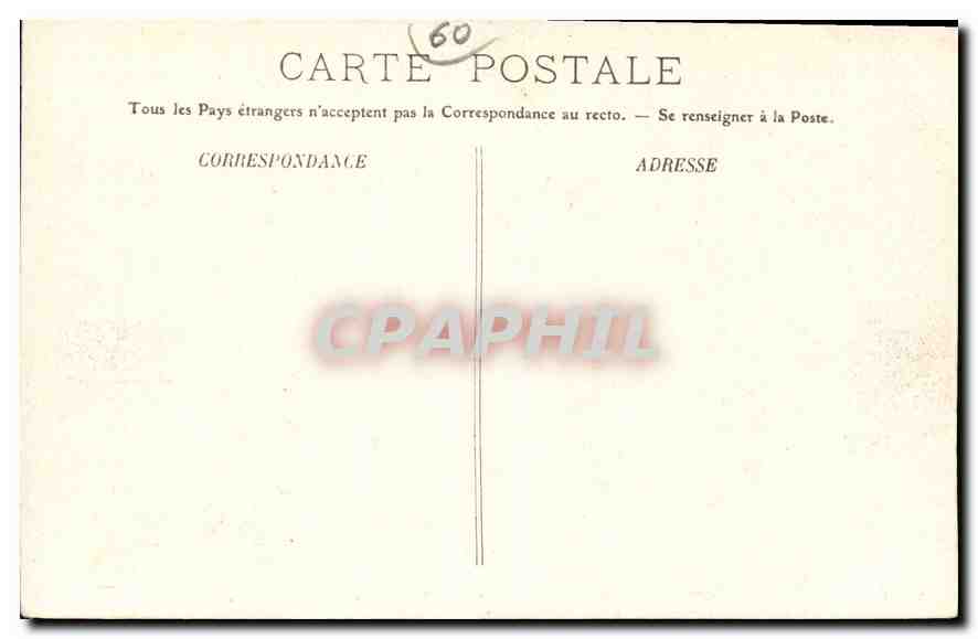 CPA Pierrefonds Le Chateau La Facade et l'Entree  — Rückseite