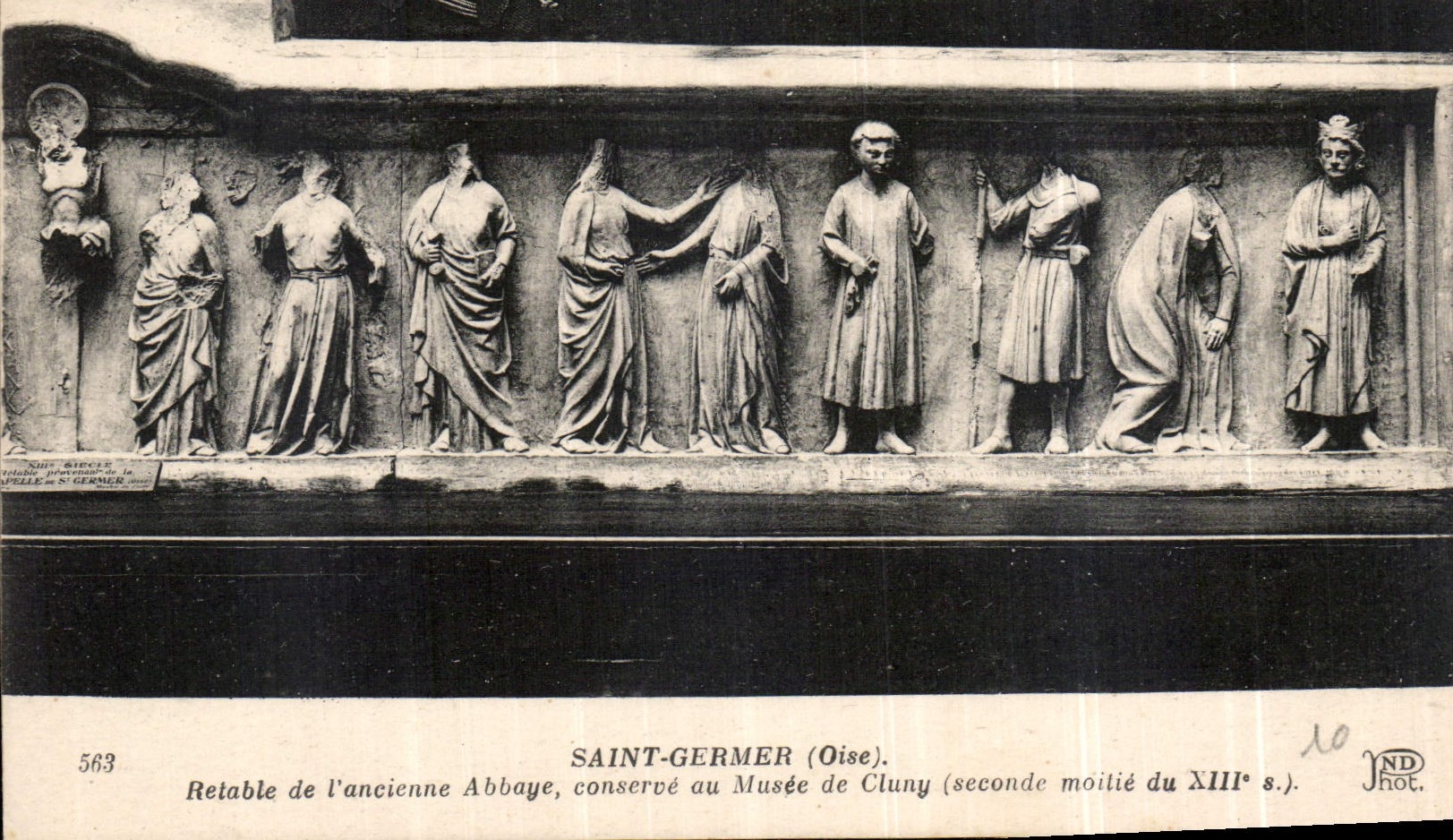 CPA Saint germer Oise Retable de l'ancienne Abbaye conserpe au Musee de Cluny 