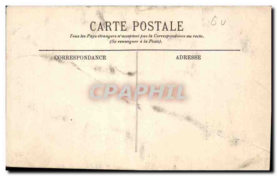 CPA Pierrefonds Le Chateau Salle des Chevaliers  — Rückseite