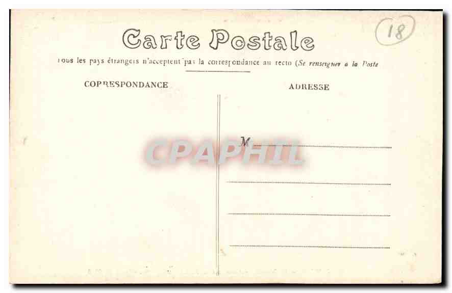 CPA Bourges Cathedrale Arcatures du Portail St etienne Arche de Noe  — Rückseite
