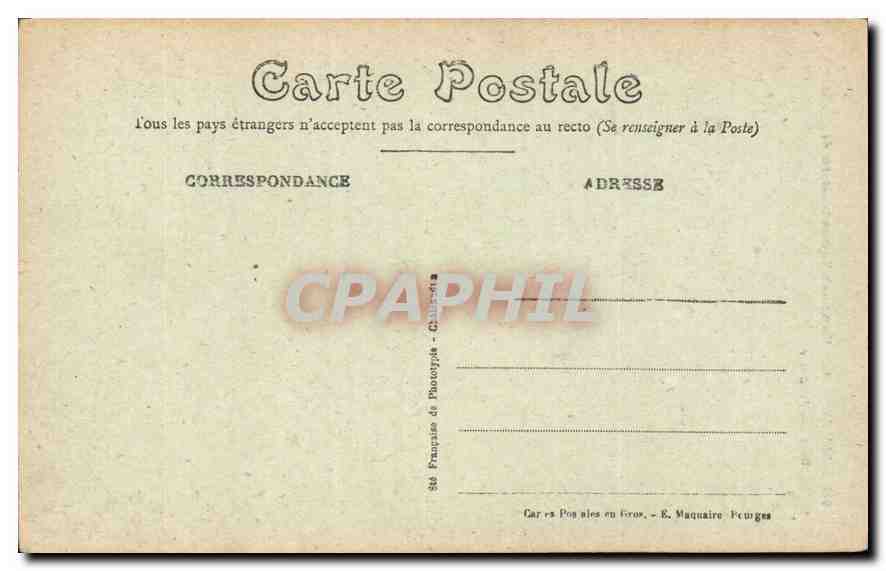 CPA Bourges Plate forme de la Tour de la Cathedrale Dome de l'Escalier  — Back