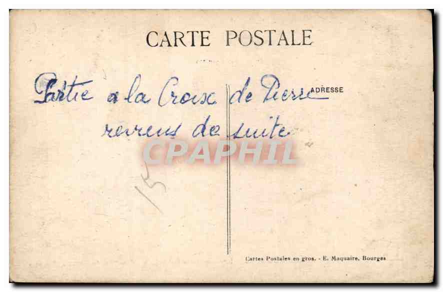 CPA Bourges Interieur de la Cathedrale Pourtour du Choeur cote Sud  — Rückseite