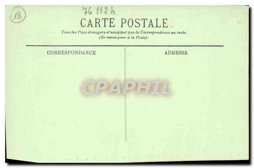 CPA Bourges Tympan du Porche central de la Cathedrale Le Jugement dernier  — Rückseite