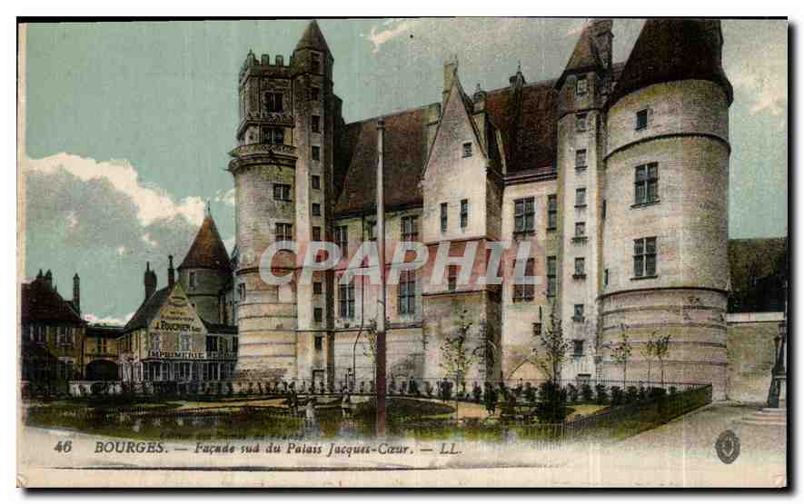 CPA Bourges Facade Sud du Palais Jacques Coeur 