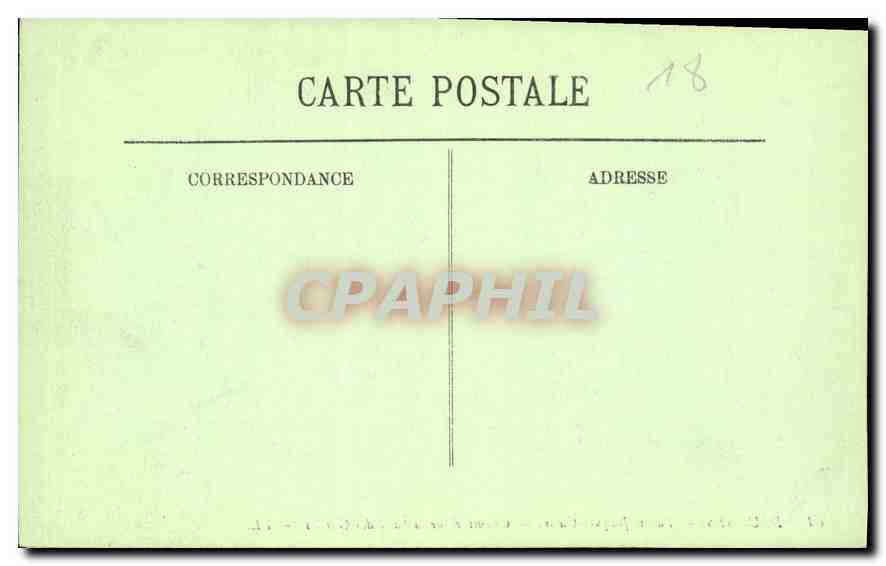 CPA Bourges Palais Jacques Coeur Cheminee de la Salle des Gardes  — Rückseite