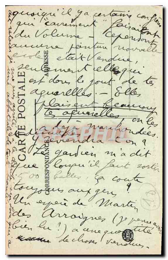 CPA Noirlac pres St Amand Montrond Cher Le Cloitre  — Verso