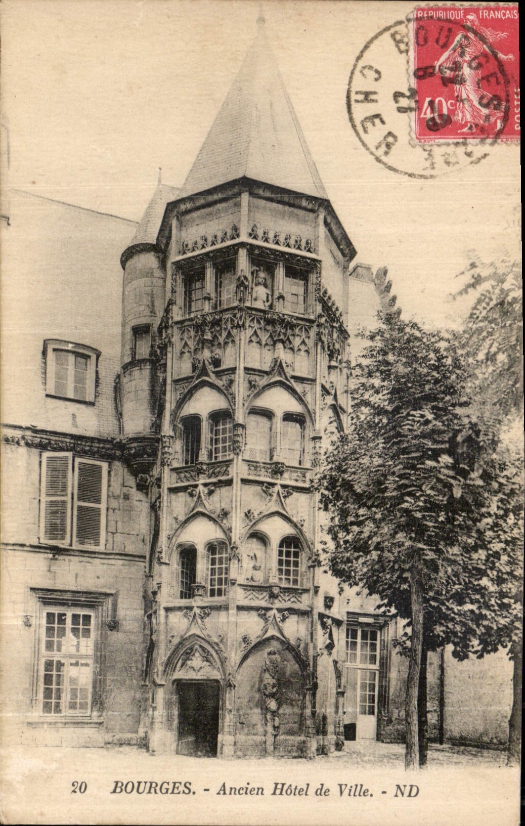 CPA Bourges Ancien Hotel de Ville 