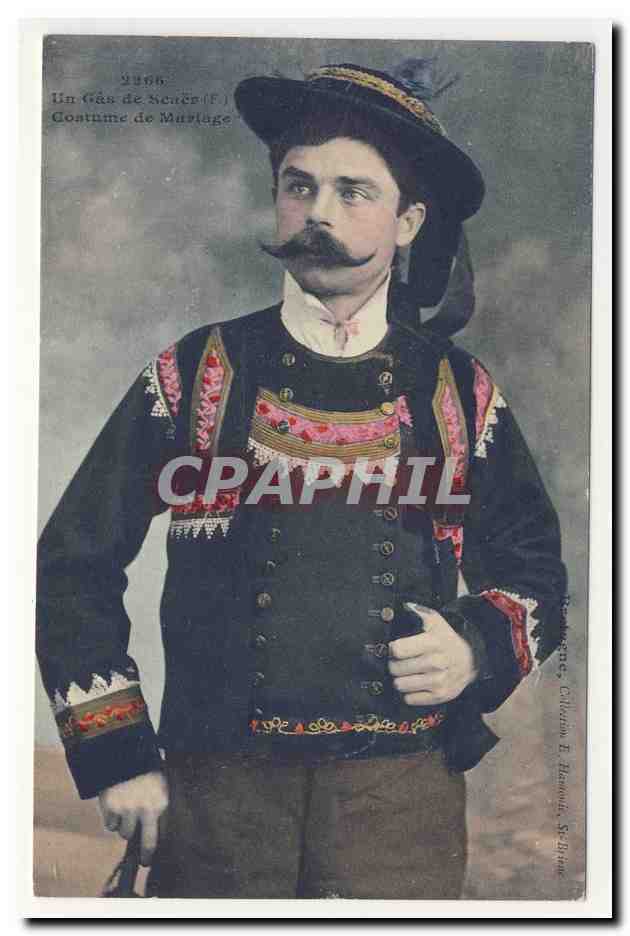 SCAeR costume mariage un gars de SCAeR animation TOP CPA