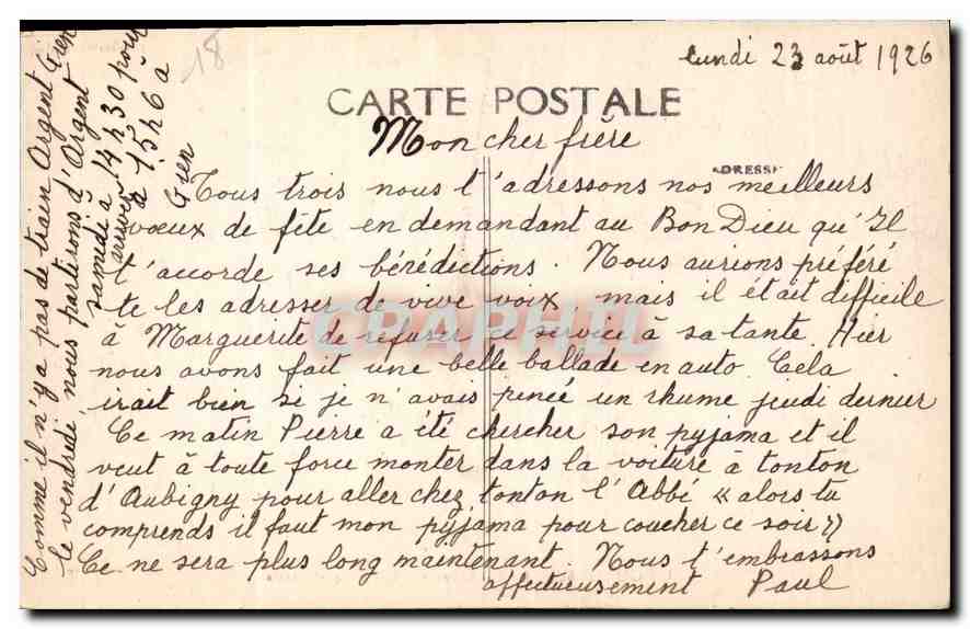 CPA Bourges La Cathedrale Les cinq Portaile  — Rückseite