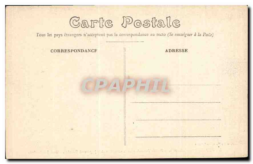 CPA Bourges Cathedrale Portail Central La Resurection et le jugement Dernier Cote des Damnes Diable — Rückseite