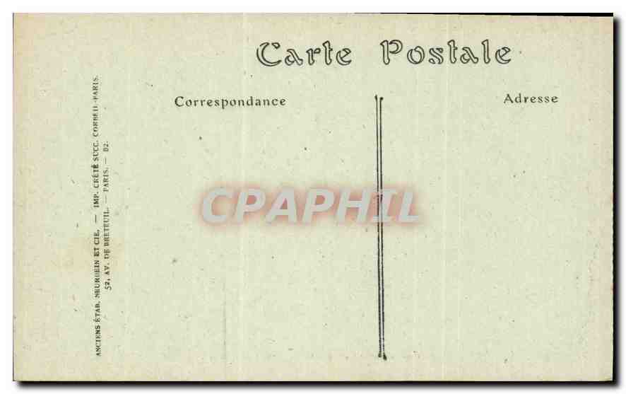 CPA Bourges Vue generale prise du Palais Jacques Coeur  — Rückseite