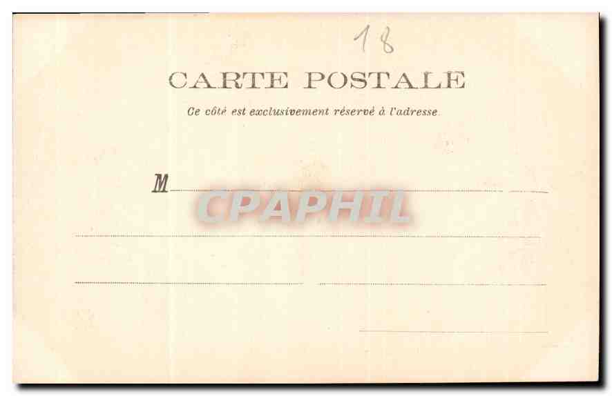 CPA Bourges Les Cinq Portails de la Cathedrale  — Rückseite