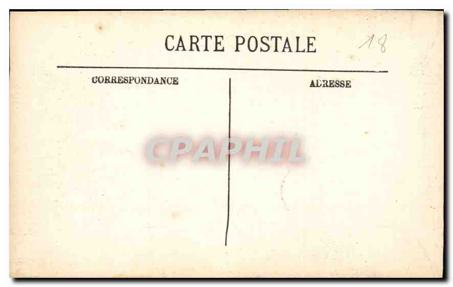 CPA Bourges La Cathedrale vue du Jardin de l'Archeveche  — Rückseite