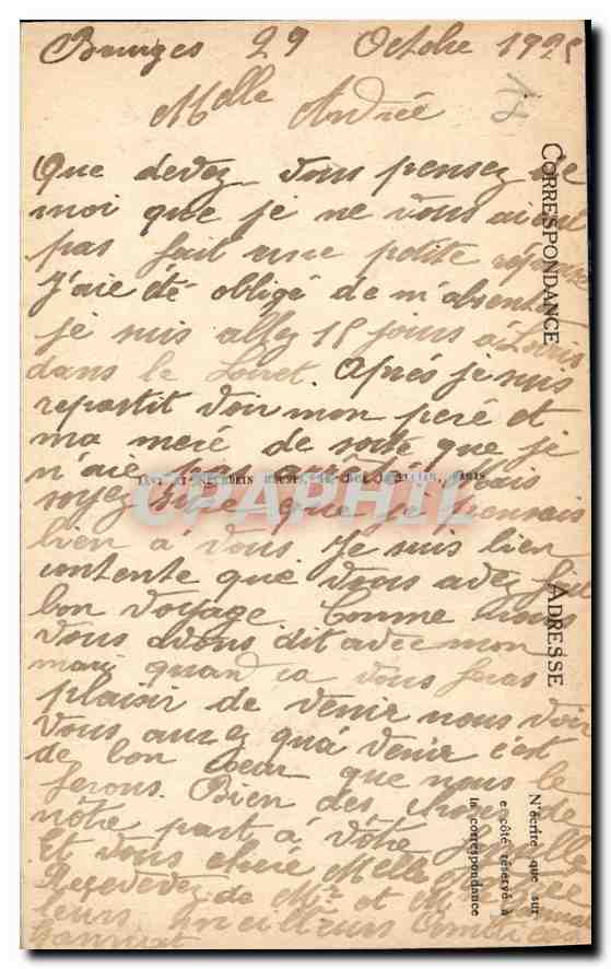 CPA Bourges Les Cinq Portails de la Cathedrale  — Verso