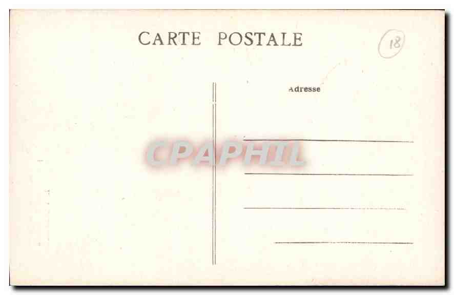 CPA Chateau de Meillant pres St Amand Montrond Cher La Tour du Lion  — Rückseite