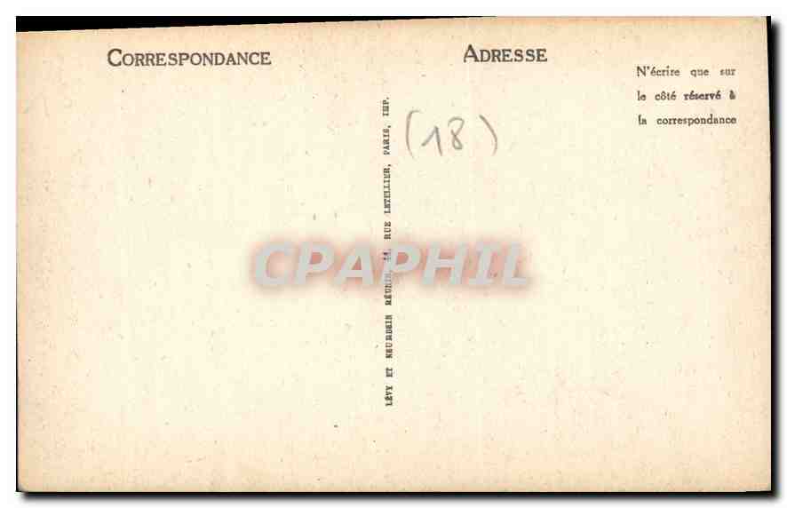 CPA Bourges Hotel Lallemant Tourelle du Guet  — Rückseite